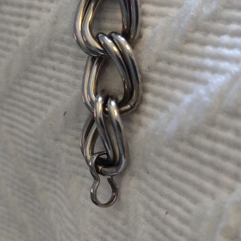 Italian Designer MILOR Stainless Steel Chunky Parallel Curb Chain Bracelet. - Picture 6 of 10